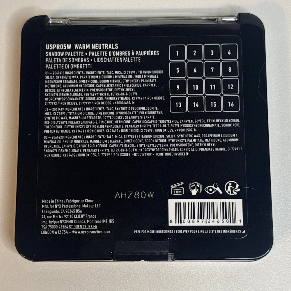 2 NYX Professional Makeup Ultimate Eyeshadow Palette - Warm Neutrals